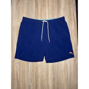 Tommy Bahama Mens Nylon Throne Blue Orange Swim Trunks XL NWT